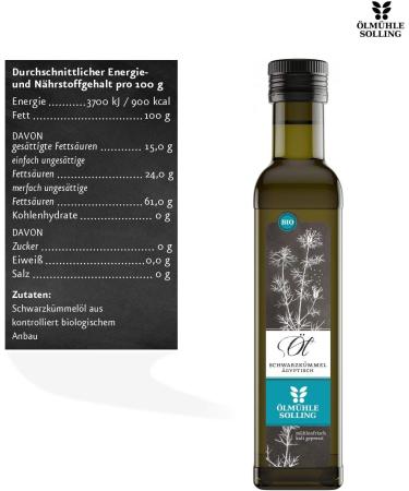 lm hle Solling Black Cumin Oil - Cold Pressed EG Organic 250ml | Premium Quality International Shipping - Buy Online on GoSupps.com