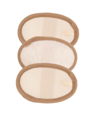 3pcs Loofah Shower Tablets Exfoliating Loofah Tub Scrubber Body Scrubber Body Loofah Brush Loofah Exfoliating Sponges Loofah Sponge for Exfoliating Body Brush Fabric Natural Travel