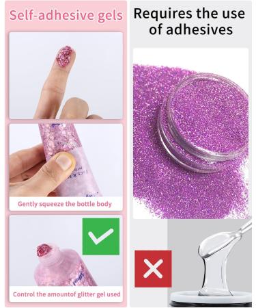 Shop Tidevan 6-Piece Body Glitter Gel Set for Long-Lasting Festival Makeup | Chunky Glitter for Face Hair Lips & Nails - Silver Gold Pink White Red Blue - Buy Online on GoSupps.com