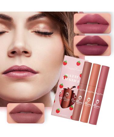 Shop 3 Colors Liquid Lipstick - Moisturizing Durable Waterproof Lip Gloss & Liptints for Women | Red Lifter Gloss #04 - Buy Online on GoSupps.com