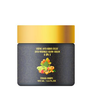 MEILLEURE CR ME HYDRATANTE ANTI-RIDES 4 en 1 : Huile de p pins de figue de barbarie Huile d argan Huile de noyau d abricot Huile essentielle de g ranium bourbon Top 1 des Soins Visage (100 ml) 100 ml (Lot de 1)