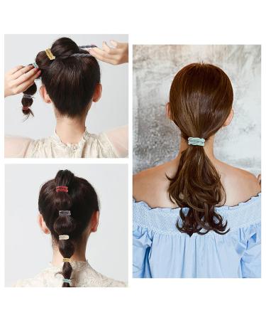Tyfthui 32 Pcs Hair Ties for Thick Hair | Elastic Bands Ponytail Holders & Bracelets - No Damage, No Crease | Women & Girls - Buy Online on GoSupps.com