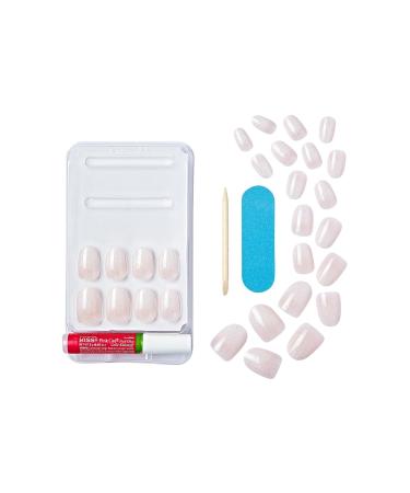 Buy KISS Gel Fantasy Dreamdust Press-On Nails | Silver Spoon Light White - Short Oval Includes Glue & Accessories - Fast International Shipping - Buy Online on GoSupps.com