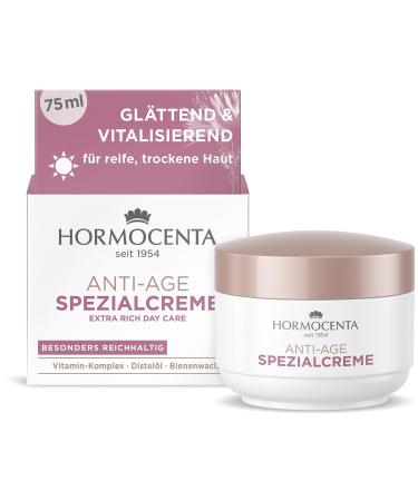 Hormocenta Special Anti-Aging Cream 75 ml – Revitalizing anti-aging care with vitamin complex, beeswax and safflower oil, particularly rich care (1 x 75 ml)