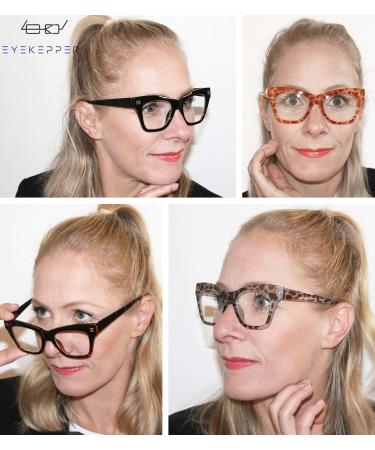 Eyekepper 4-Pack Bifocal Reading Glasses for Women - Large Frame +2.50 Diopters - 4 Clear Lens Readers - International Shipping Available - Buy Online on GoSupps.com