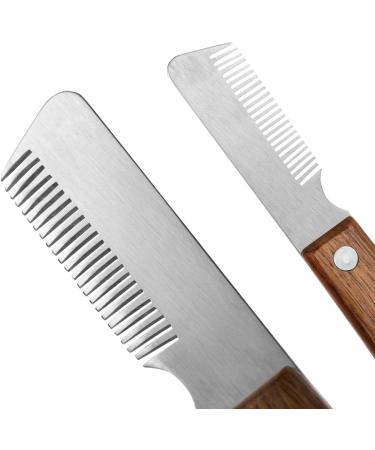 Buy Premium Wooden Handle Dog Trimmers for Dachshunds & Terriers | Pet Care Grooming Tool for Undercoat & Fine Hair - Buy Online on GoSupps.com