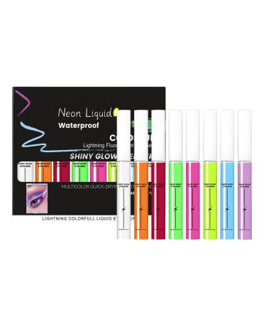 Eyeliner liquide pour les yeux - Brille longtemps dans l'obscurit - Crayon eye-liner imperm able - Pour voyage d'affaires maison ext rieur cole Halloween No l utilisation quotidienne