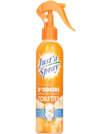 Just a Spray Citrus 220 ml - Home & Office Poop Spray Before You Go Toilet Odor Eliminator - Bathroom Deodorizer Just One Spray Toilet Freshener Safe for Septic - Buy Online on GoSupps.com