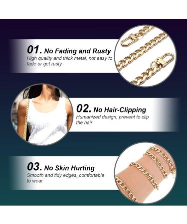 47 Inch Purse Chain Strap Shoulder Crossbody Replacement Straps with Metal Buckles  Gold Chain Strap for Purse Crossbody Handbag (Gold) - Buy Online on GoSupps.com