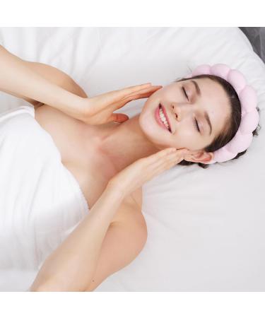 Spa Headband and Wristband Set for Women | Face Washing Makeup & Skin Care | Trendy Pink Gifts for Women & Teen Girls - Buy Online on GoSupps.com