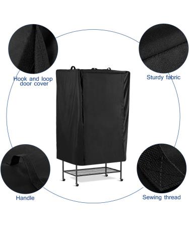 POPETPOP Universal Bird Parrot Cage Cover - Washable Black Good Night Birdcage Cover - Buy Online on GoSupps.com