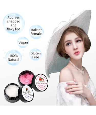 Prreal Lip Peeling - Coconut & Strawberry Fruity Sugar Scrub for Cracked Lips | Moisturizing Treatment & Dead Skin Removal - Buy Online on GoSupps.com