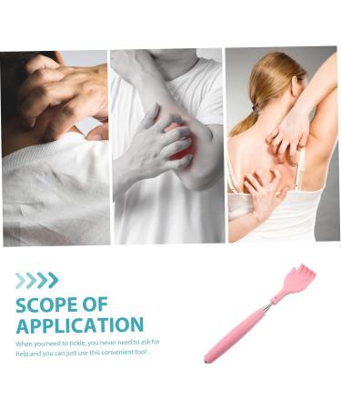 Beaupretty Long Handle Body Massage Device - Stainless Steel Back Scratch Massager for Ultimate Relaxation - Pink 20.5x4cm - Buy Online on GoSupps.com