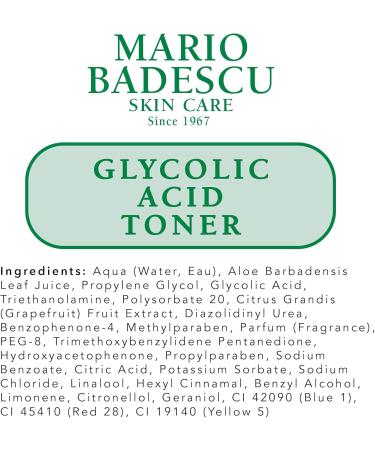 Mario Badescu Glycolic Acid Toner - For Combination/ Dry Skin Types 472ml - Buy Online on GoSupps.com
