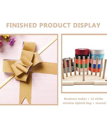 YUIO Bow Maker for Ribbon Wreaths - Double Sided Wooden Tool for Handmade Gift Bows and Home Decorations - Buy Online on GoSupps.com