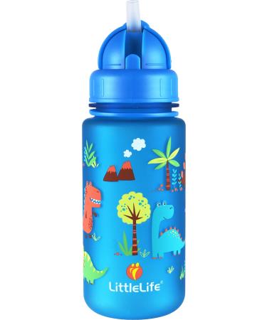 LittleLife Children & Toddler Water Bottle With Easy-Access Lid & Straw 400 ml Blue