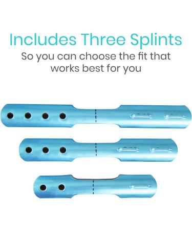 Vive Aluminum Finger Splint Set (3 PCS) - Trigger Finger Support for Middle, Pinky, Ring Fingers & Thumb Left/Right Hand Immobilizer for Dislocated Thumb - Metal Stabilizer with Foam Padding - Buy Online on GoSupps.com