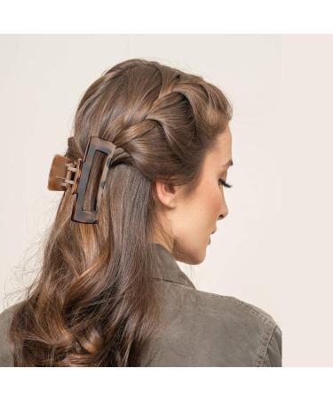 Shinowa 3-Pieces Leopard Pattern Hair Clips - Strong Hold & Slipproof Jaw Clamp Accessories for Long Thick Hair - Buy Online on GoSupps.com