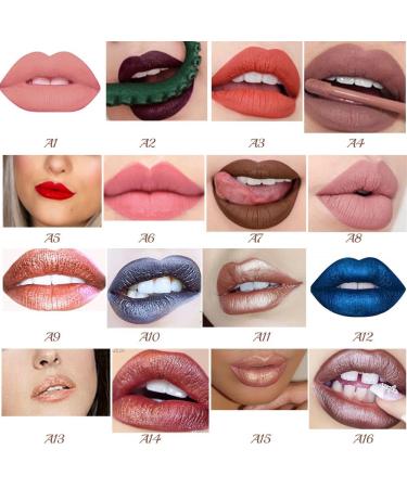 ROMANTIC BEAR 16 Colors Waterproof Matte Liquid Lipstick - Long Lasting Beauty Lip Gloss in Russetish | International Shipping Available - Buy Online on GoSupps.com