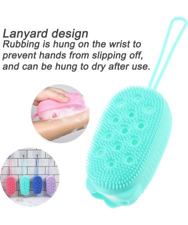 Draduo Silicone Double Sided Body Bath Brush - Cute Bear Design (Green&Pink) - Buy Online on GoSupps.com