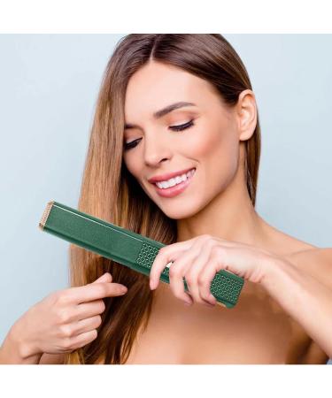 Portable Flat Iron - Small Travel Hair Iron Cordless Ceramic Straightener for Quick Styling - Fast Heating Multifunctional Accessory in Green - Buy Online on GoSupps.com