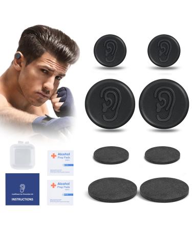 Cauliflower Ear Magnet - Effective Magnets Compression Kit - Prevention & Treatment of Hematomas & Keloid in BJJ Wrestling MMA Grappling Boxing Muay Thai Rugby (Small and Large Each 1 Pair)