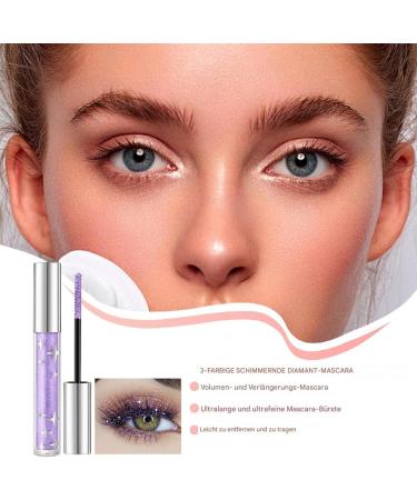  FVPKYUR Set of 2 glitter mascaras (5g each) - Liquid glitter mascara - Glossy mascara - Glossy mascara - Glossy mascara - Eyeshadow - Eyelash extension mascara - Buy Online on GoSupps.com