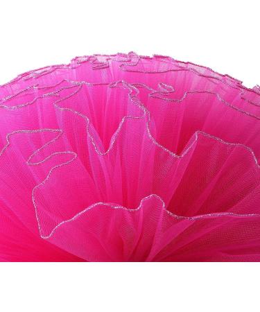 BAOHULU Girls Ballet Dance Leotard with Full Tulle Tutu Skirt, Hotpink Flower, Size 5-6 Years - Buy Online on GoSupps.com