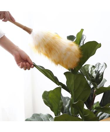 Duster Wood Handle Fluff Hand Duster Electrostatic Soft Dusting Tool with Hanging Ring Multipurpose Dusters for Cleaning Home Sofa Cleaning Supplies - Buy Online on GoSupps.com