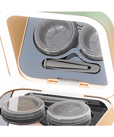 Fenteer Eye Contact Lens Container with Mirror - Travel-sized Premium Leakage-proof Storage Solution - Buy Online on GoSupps.com