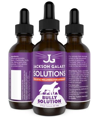Jackson Galaxy: Bully Solution (2 oz.) - Pet Solution - Promotes Relaxation and Calmness - Can Support Bullying and Dominance - All-Natural Formula - Reiki Energy