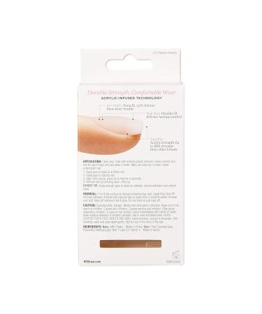 KISS Salon Acrylic Natural Collection - Euphoria Square Nails Set with 28 Artificial Nails Glue Files & Straps - International Shipping Available - Buy Online on GoSupps.com