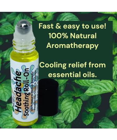 Urban ReLeaf Headache Soothing Roll-On - Natural Herbal Remedy for Headaches, Sinus Tension, Stress - Made in USA - Fast Relief - Buy Online on GoSupps.com