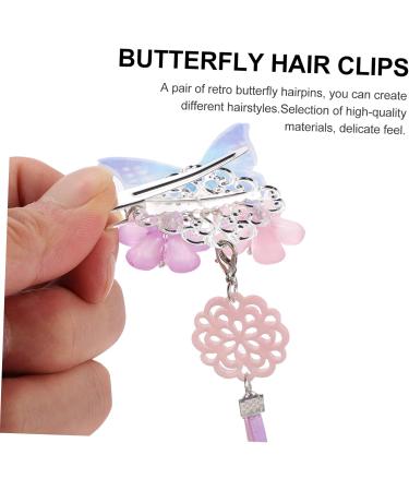 Beaupretty 2 Pairs Hanfu headwear hanfu hair accessories vintage hair clips girls hair accessories hair clips for kids japanese tassel hairpin kimono hair pin Vintage Hairpins Kid dense - Buy Online on GoSupps.com