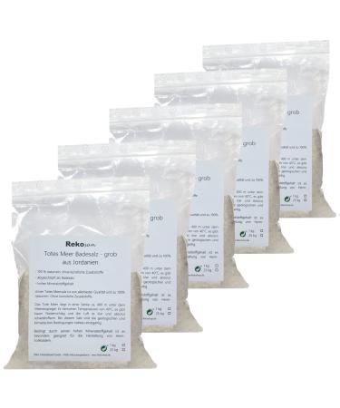 Rekosan Dead Sea Salt 5 x 1 kg Bath Salt from Jordan Sea Salt Coarse