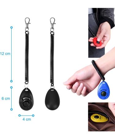 Buy Diyife Dog Clickers - 4-Pack Training Clickers for Dogs Cats & Horses | Large Button Hand Loop Multi-Color - Buy Online on GoSupps.com