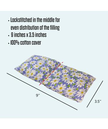 HSP Red Bean Eye Pillow - Soothe Tired Eyes | Hot/Cold Cotton Weighted Cover for Puffy Eyes, Migraine & Strain Relief, Natural Sleep Aid - Light Purple - Buy Online on GoSupps.com