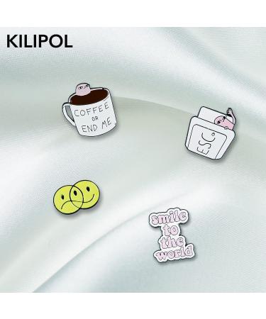 20 PCS Mixed Enamel Brooch Pins Bulk Set | Stylish Lapel Pin Set for Girls & Women - Perfect Gift for Birthday, Christmas, Festivals - Random Style - No Repeats - Buy Online on GoSupps.com