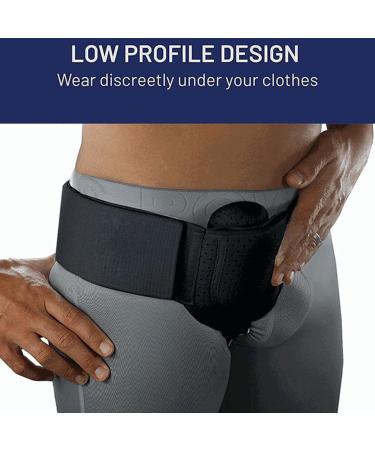 ZJchao Hernia Support Belt - Adjustable Inguinal & Umbilical Hernia Patch for Soreness Relief - Comfortable Hernia Guard for Elderly (Black - Buy Online on GoSupps.com