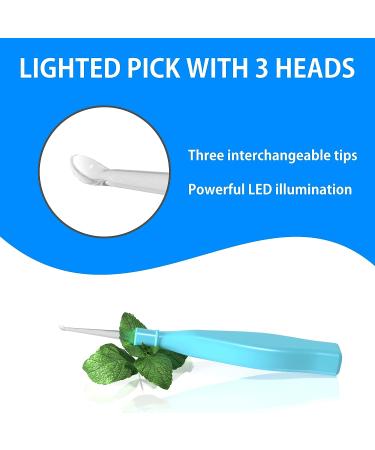 Tonsil Stone Remover Kit with LED Light - Hygienic Stainless Steel Tool with Scoop, Irrigation Syringe - Bad Breath Solution by TruTru - Buy Online on GoSupps.com