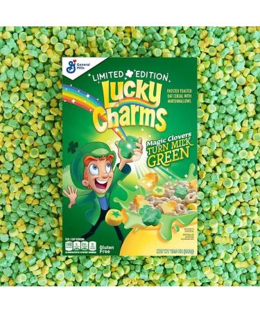General Mills - Lucky Charms Magic Clovers - Turns Milk Green 300g - Buy Online on GoSupps.com