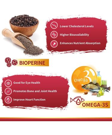 High-Absorption CoQ10 400mg Softgels with PQQ, BioPerine & Omega-3 - Powerful Antioxidant Supplement for Heart Health & Energy - 120 Servings - Buy Online on GoSupps.com