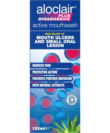 Aloclair Plus Bioadhesive Mouth Ulcer Treatment Mouthwash 120ml - Buy Online on GoSupps.com
