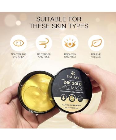 60PCS 24K Gold Under Eye Patches - Collagen Eye Gels for Puffy Eyes Dark Circles & Bags - Skin Care Essentials - Buy Online on GoSupps.com