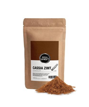 Spicy Welt Cannelle Cassia Moulue (500g) Poudre de Cannelle Intense | Pour Pain d' pices Tartes Tajines & Desserts | Ar me Puissant & Bois | 100% Naturel Sans Additifs