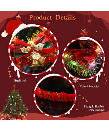 Flayem Bow Christmas Headbands for Kids Adults Red Xmas Cute Hair Hoop with Jingle Bell for Women Men Christmas Party Costume Party Favor - Buy Online on GoSupps.com