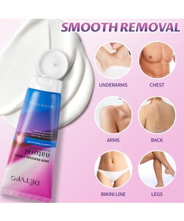 Effective Pubic & Body Hair Removal Cream for Women & Men - 3.53 FL OZ | Fast & Gentle Solution - Buy Online on GoSupps.com