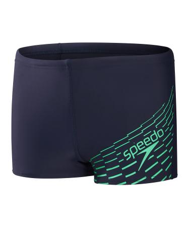 Speedo Medley Logo AQUASHORT JM Navy/Green True Navy/Green Glow 15 years True Navy/Green Glow