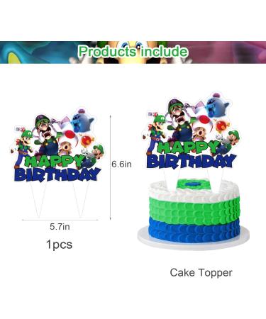37 Pcs Luigi Mansion Cake Topper and Cupcake Toppers Set Luigi Mansion Birthday Party Supplies for Luigi Mansion Birthday Decorations - Buy Online on GoSupps.com