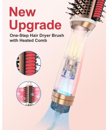 4 in 1 Blow Dryer Brush – Volumizing Hot Air Brush for Drying Straightening & Curling | Negative Ion Hair Styling Tool - Buy Online on GoSupps.com